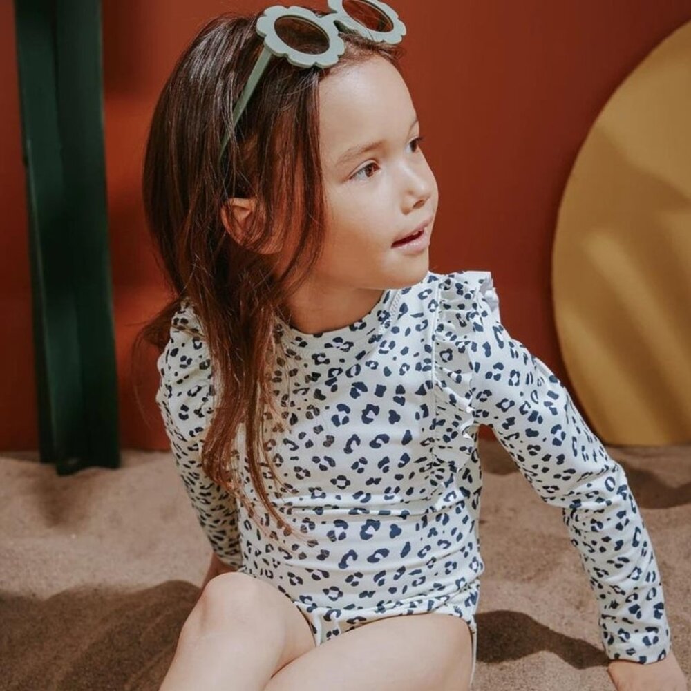 Miles The Label Leopard 3T Kids Swimsuit One Piece